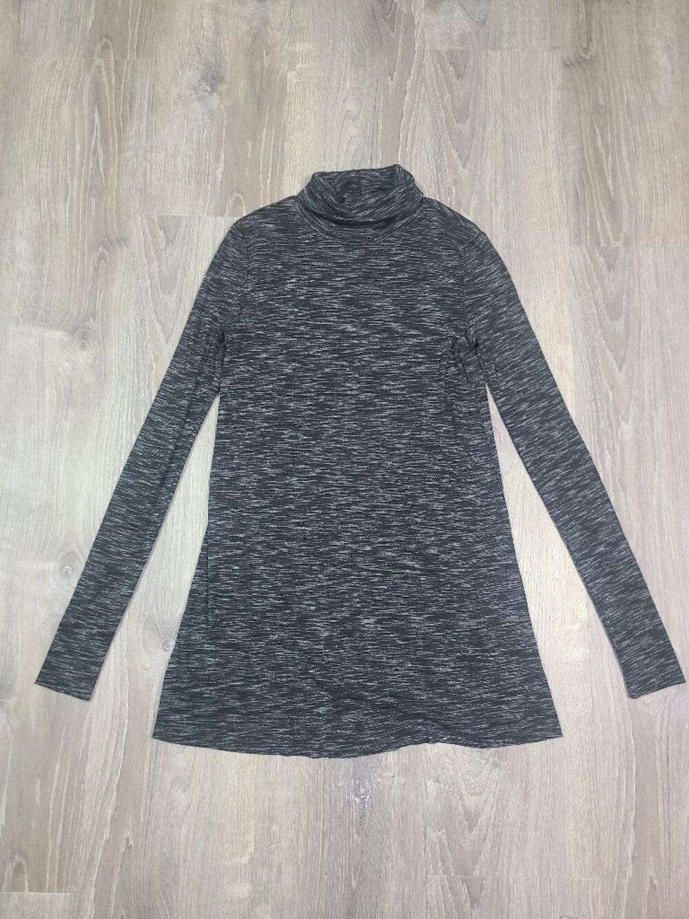 We The Free Free People Gray Stonecold Turtleneck Split Back Tunic Top Size XS